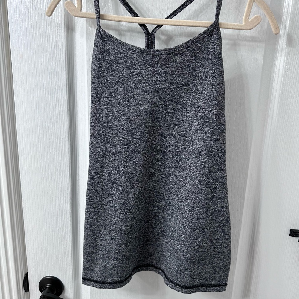 Size 8 Lululemon Power Y Tank Heather Gray